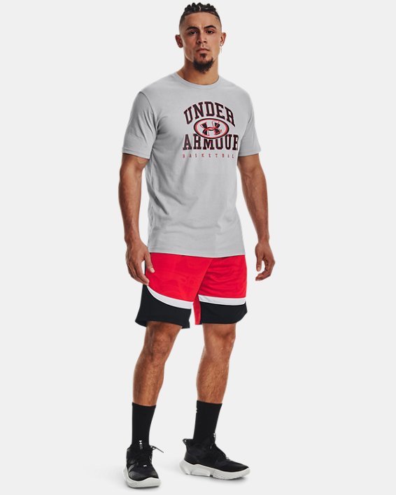 Men's UA Heatwave Hoops Shorts, Red, pdpMainDesktop image number 2